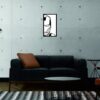FONDO4CF SSDECO.es | Cuadro Decorativo de Pared Iron Man - Arte en Madera Negro, 27x41 cm - Decoración Moderna para Salón, Dormitorio y Oficina, Fondo Blanco