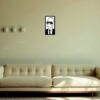 SSDECO.es | Cuadro Decorativo de Pared Homer Simpson - Homero - Arte en Madera Negro con Fondo Blanco, 25x40 cm - Decoración Moderna para Salón, Dormitorio y Oficina