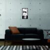 SSDECO.es | Cuadro Decorativo de Pared Homer Simpson - Homero - Arte en Madera Negro con Fondo Blanco, 25x40 cm - Decoración Moderna para Salón, Dormitorio y Oficina