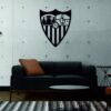 FONDO4SF SSDECO.es | Cuadro Decorativo Sevilla FC - 30x37 cm - Arte Minimalista en MDF Negro
