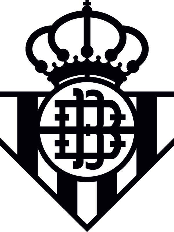 SSDECO.es | Cuadro Decorativo Real Betis - 30x37 cm - Arte Minimalista en MDF Negro